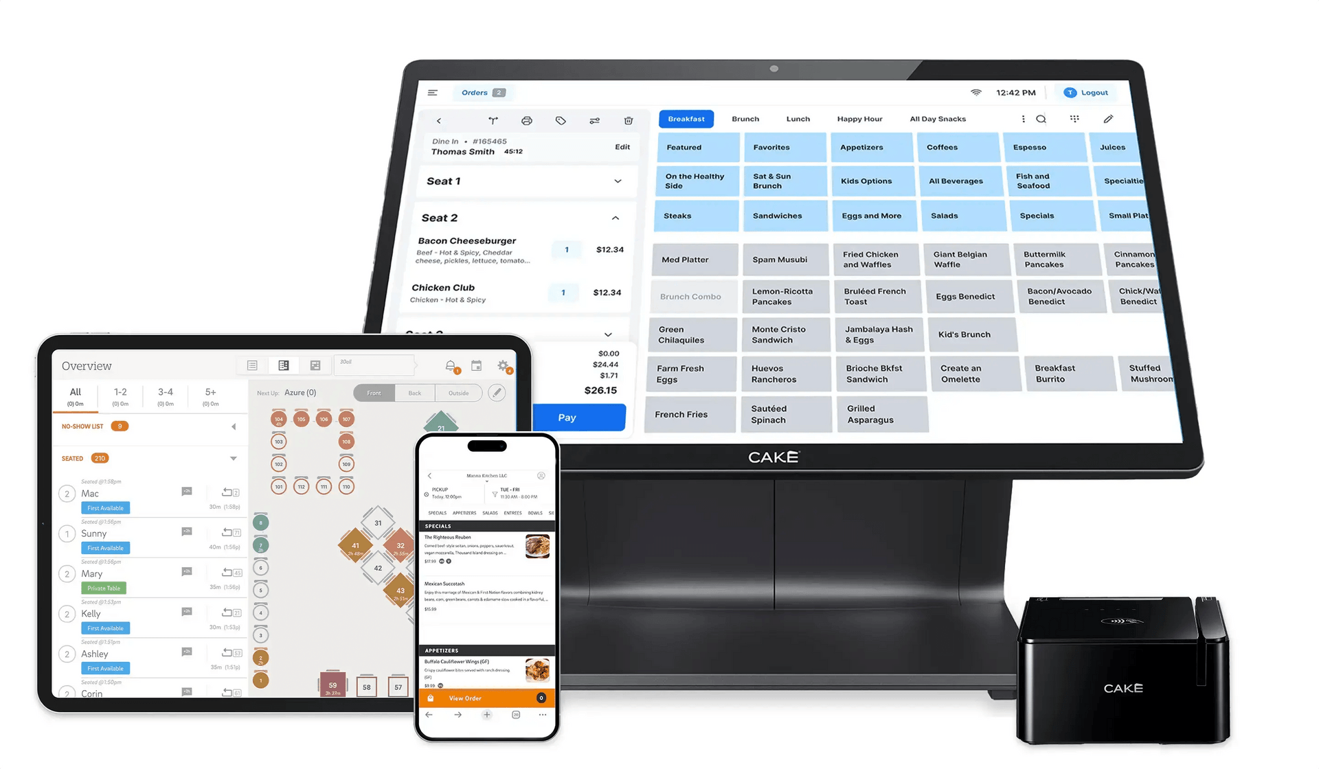 Make running your restaurant easier with CAKE’s All-in-One Restaurant POS System
